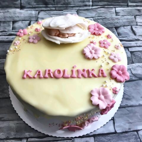 Torta na krstiny alebo cirkevnú oslavu