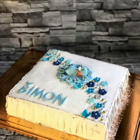 Torta na krstiny alebo cirkevnú oslavu