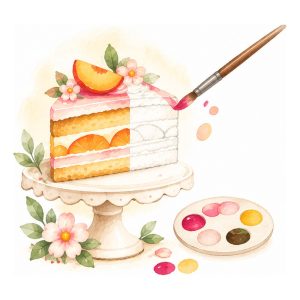 Velvet s broskyňami – ilustrácia, fotografiu pripravujeme